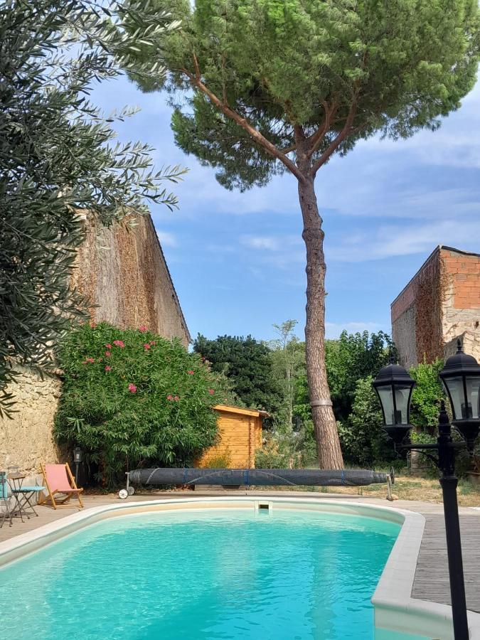 La Pause Sous Le Pin B&B Chambres D'Hotes Capestang Esterno foto
